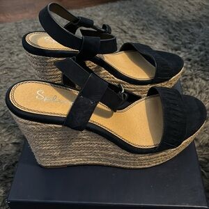 Beautiful Splendid Navy Wedge